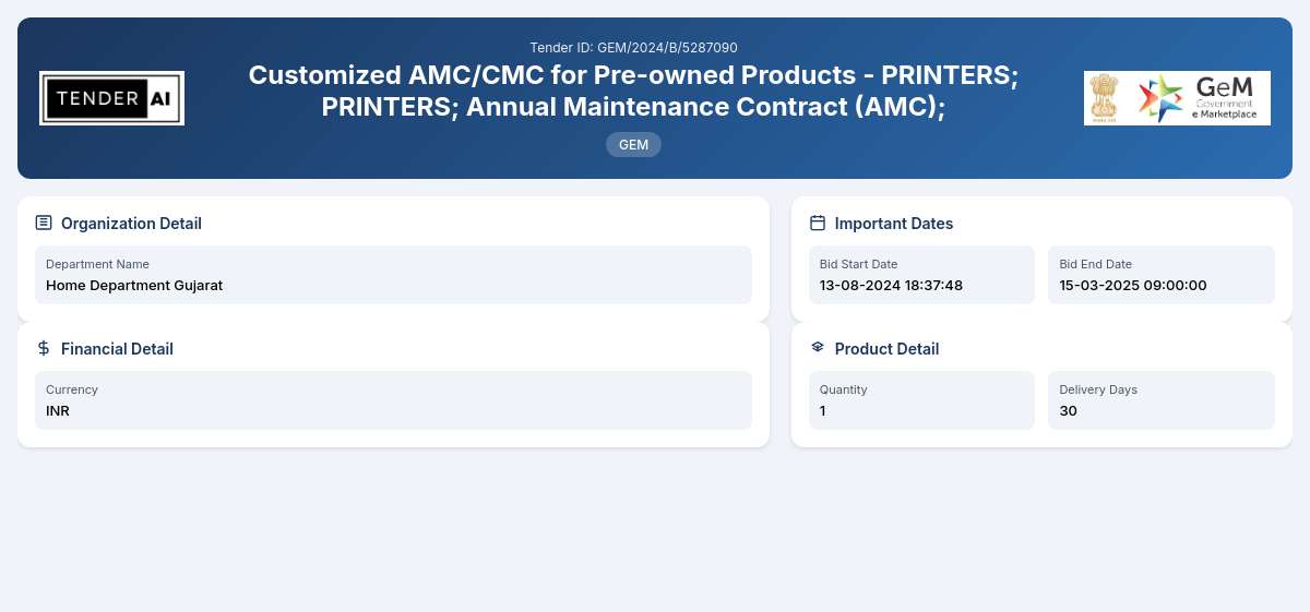 Customized Annual Maintenance Contract (AMC) for Pre-owned Printers