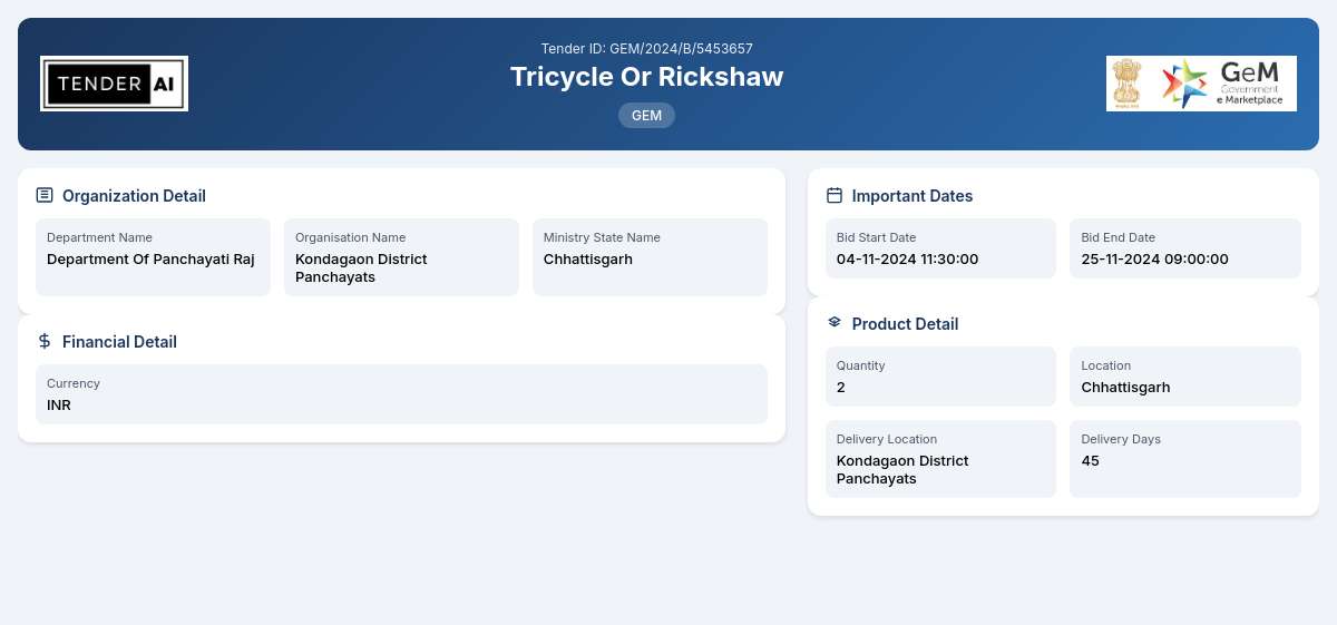 Department of Panchayati Raj Tender by Kondagaon District Panchayats (1e3eba7a9) Department of Panchayati Raj Tender by Kondagaon District Panchayats (1e3eba7a9)