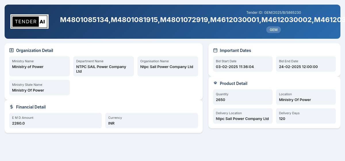 BOILER STRAIGHT TUBES - NTPC SAIL Power Company Ltd BOILER STRAIGHT TUBES - NTPC SAIL Power Company Ltd