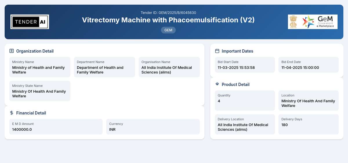 Vitrectomy Machine with Phacoemulsification (V2) Vitrectomy Machine with Phacoemulsification (V2)