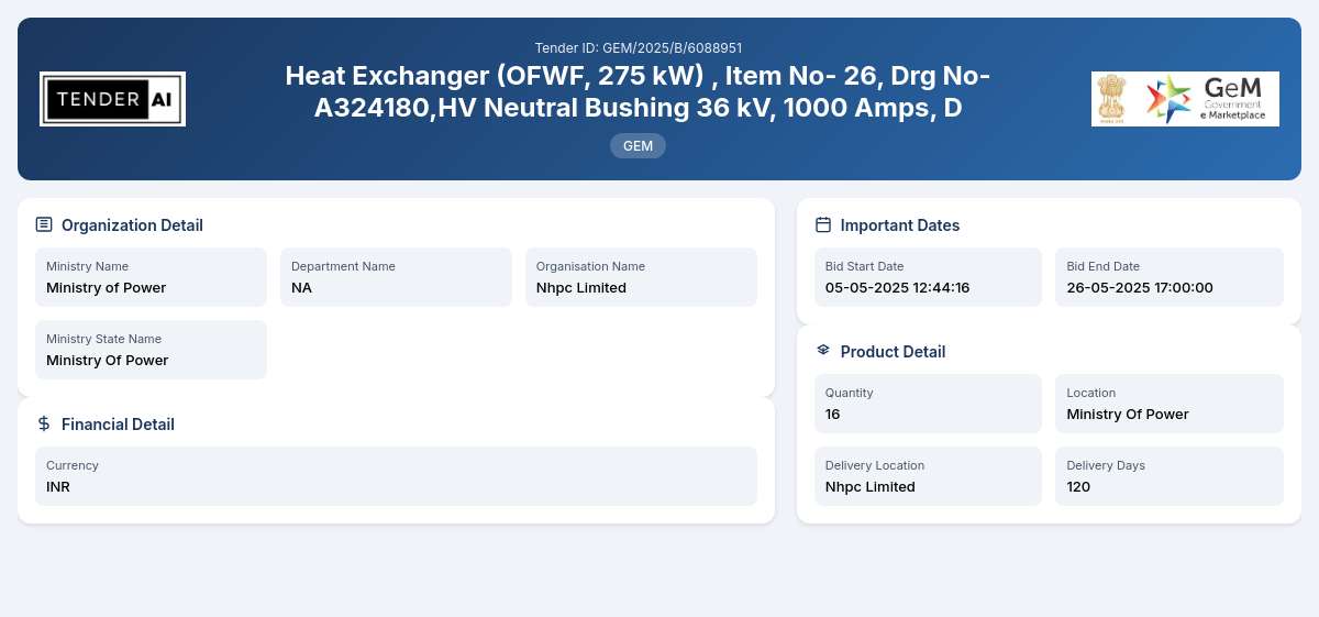 NA Tender by Nhpc Limited (3a85a839) NA Tender by Nhpc Limited (3a85a839)