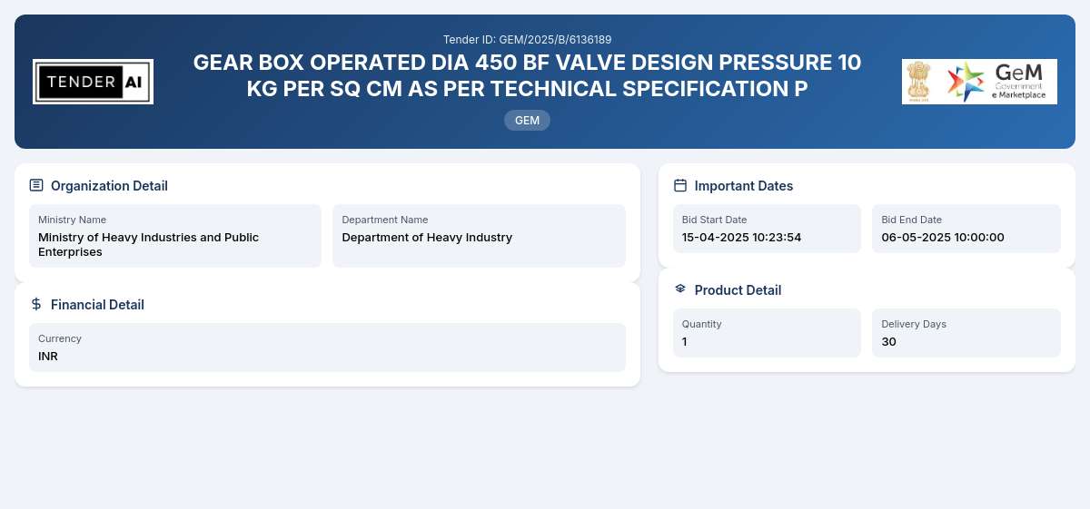 Department of Heavy Industry Tender by Bharat Heavy Electricals Limited (bhel) (387bd15e0) Department of Heavy Industry Tender by Bharat Heavy Electricals Limited (bhel) (387bd15e0)