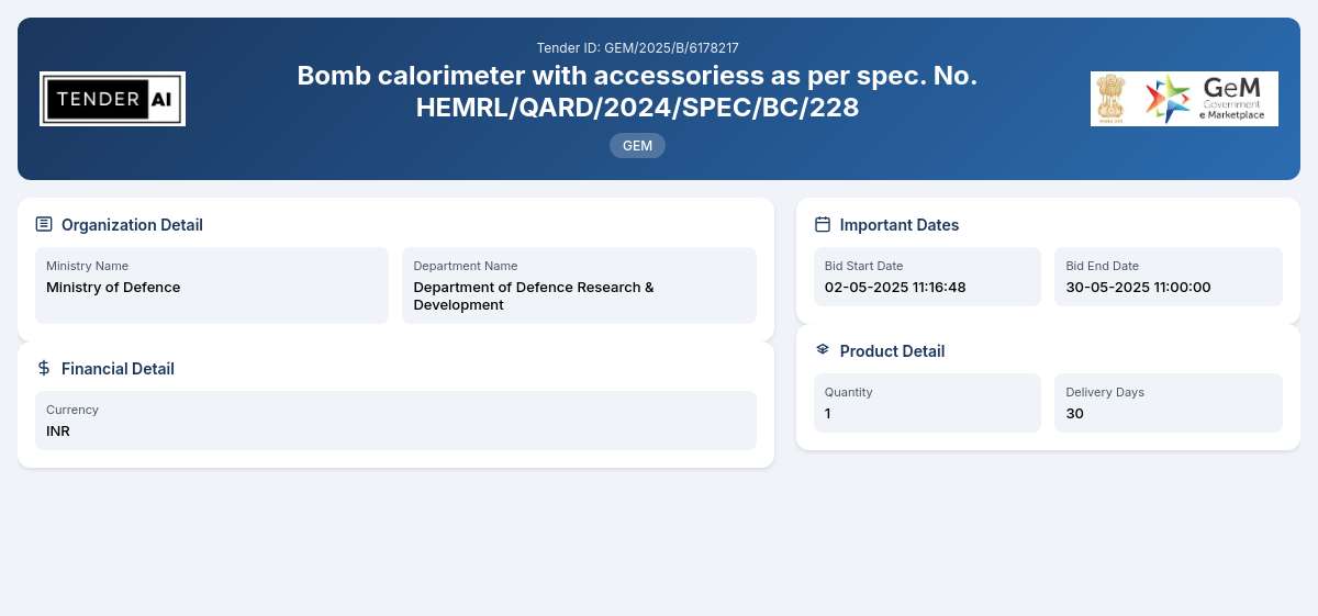 Department of Defence Research & Development Tender by Office Of Dg (ace) (23647e54d) Department of Defence Research & Development Tender by Office Of Dg (ace) (23647e54d)