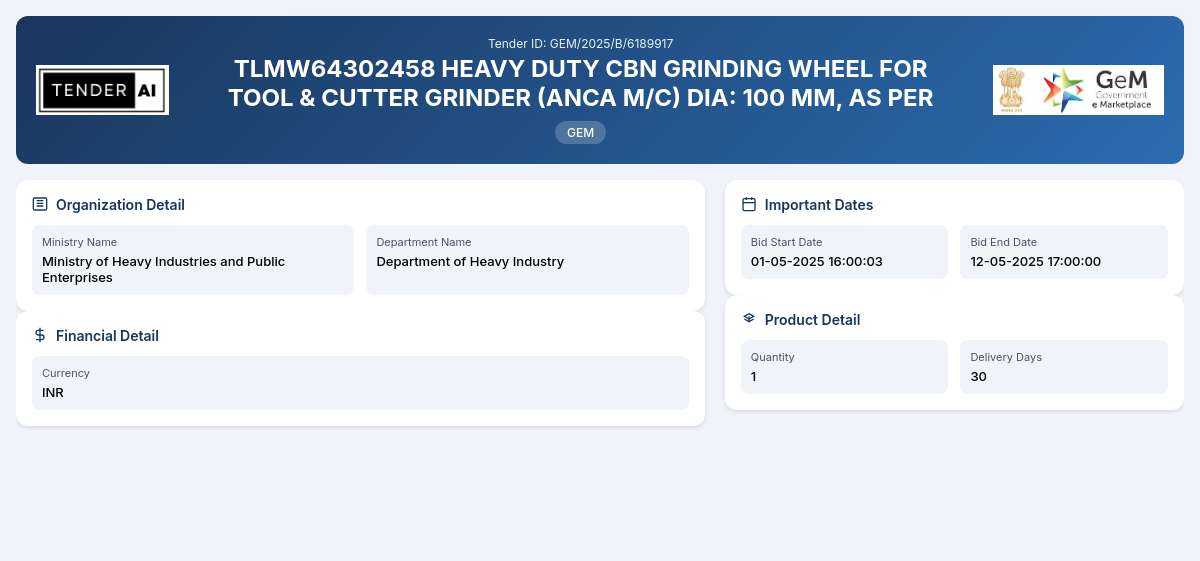 Department of Heavy Industry Tender by Bharat Heavy Electricals Limited (bhel) (14e75211) Department of Heavy Industry Tender by Bharat Heavy Electricals Limited (bhel) (14e75211)